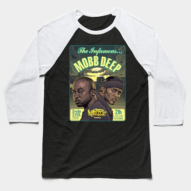 mobb deep 2 Baseball T-Shirt by penny lane